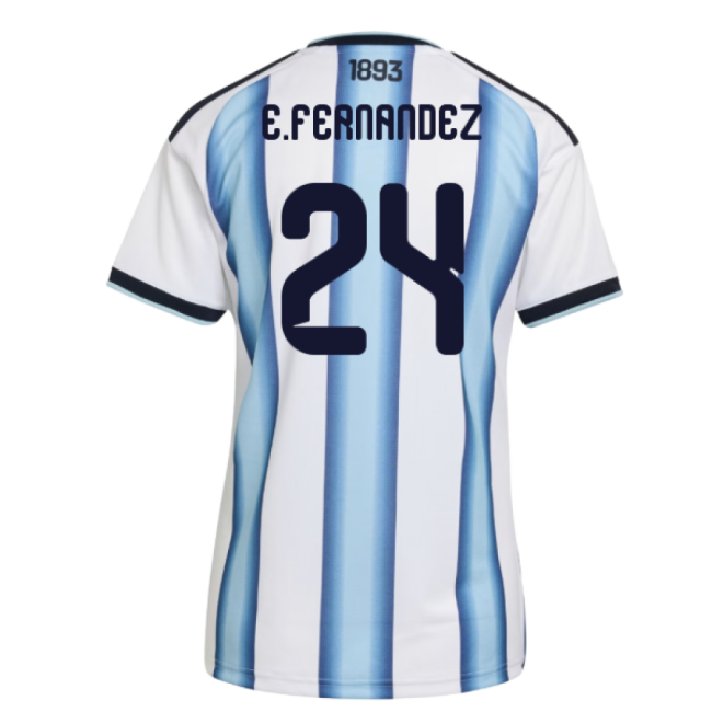 2026-2027 Argentina Home Shirt (Womens) (E.Fernandez 24)-Football Jersey Hub