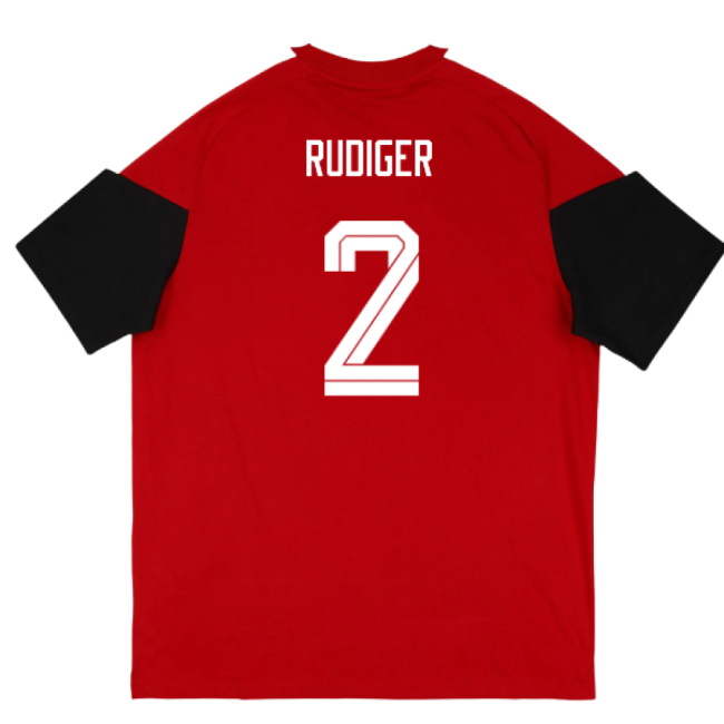 2026-2027 Germany Training Tee (Red) (Rudiger 2)-Football Jersey Hub
