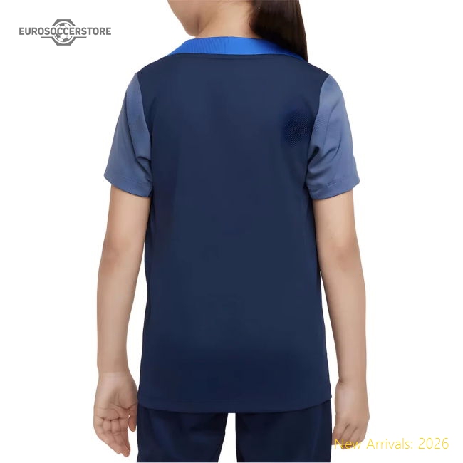 2025-2026 PSG Dri-Fit Strike Training Shirt (Navy) - Kids-Football Jersey Hub