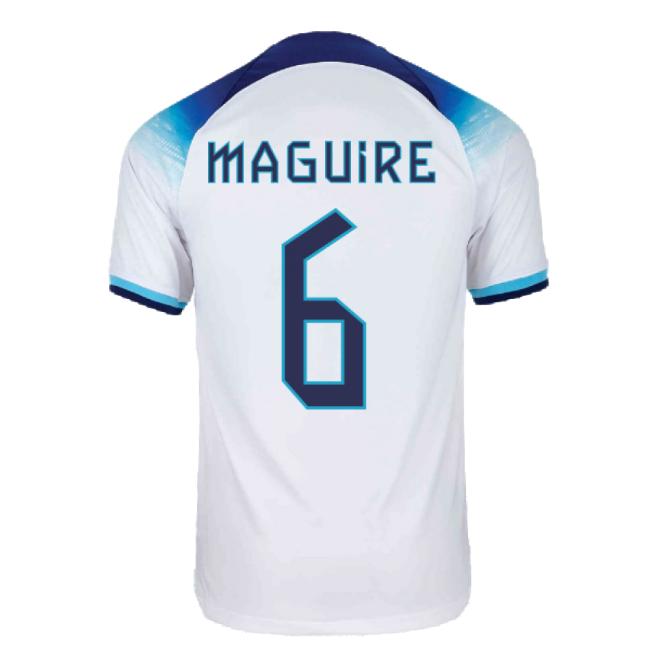 2022-2023 England Home Shirt (MAGUIRE 6)-Football Jersey Hub