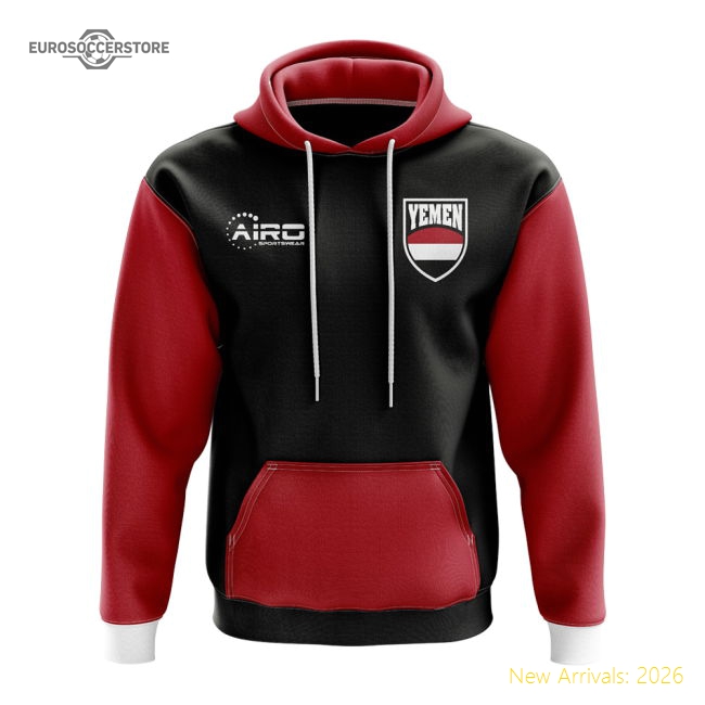 Yemen Concept Country Football Hoody (Black)-Football Jersey Hub