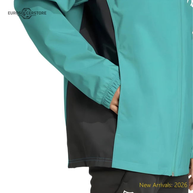 2025-2026 Liverpool EU Rain Jacket (Sea Green)-Football Jersey Hub