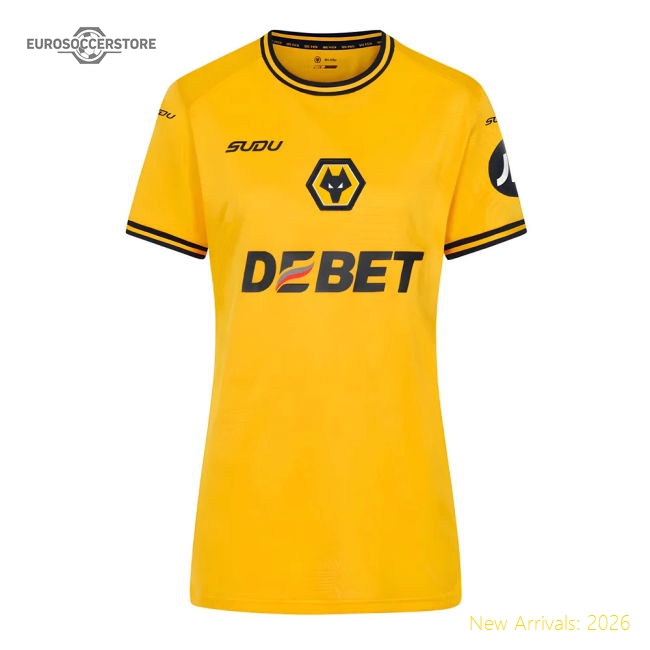 2024-2025 Wolves Home Shirt (Womens)-Football Jersey Hub