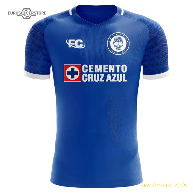 2018-2019 Cruz Azul Fans Culture Home Concept Shirt - Womens-Football Jersey Hub