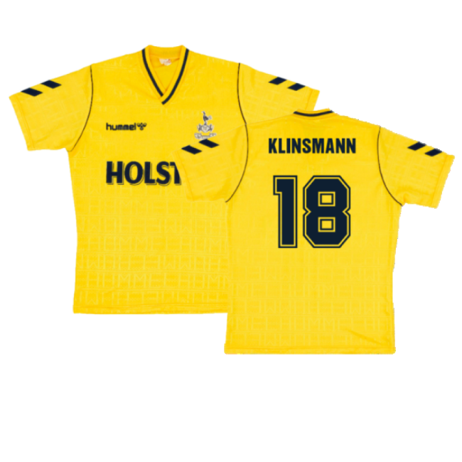 1988 Tottenham Away Hummel Retro Shirt (Klinsmann 18)-Football Jersey Hub