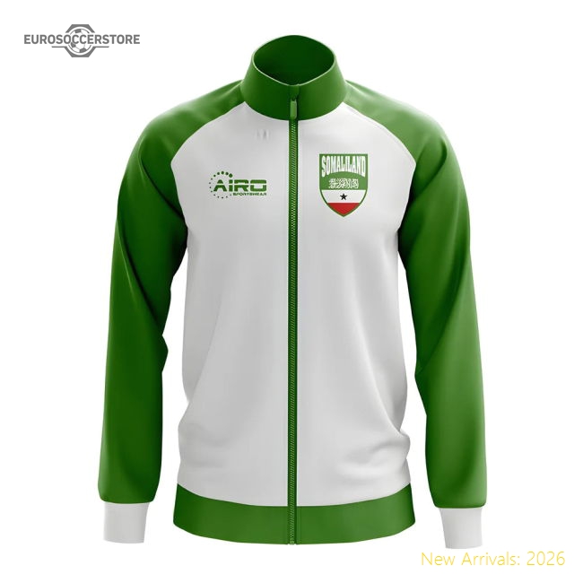 Somaliland Concept Football Track Jacket (White)-Football Jersey Hub