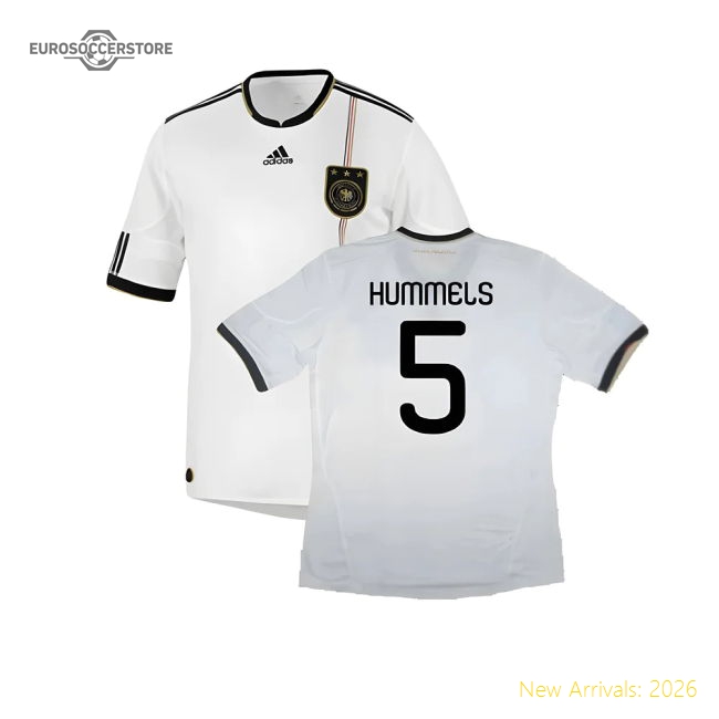 Germany 2010-11 Home Shirt ((Good) S) (HUMMELS 5)-Football Jersey Hub