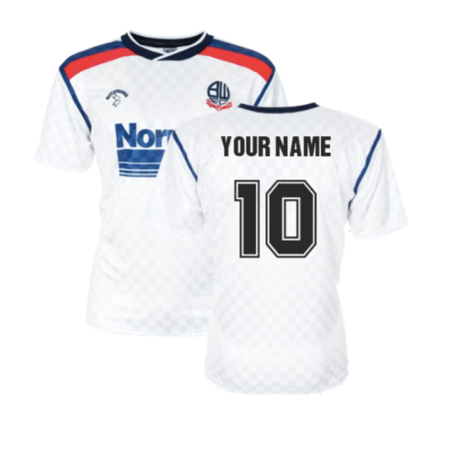1988-1990 Bolton Home Retro Shirt (Your Name)-Football Jersey Hub