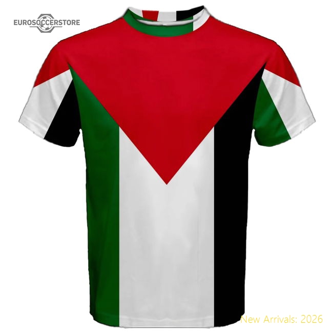 Palestine Flag Sublimated Sports Jersey-Football Jersey Hub
