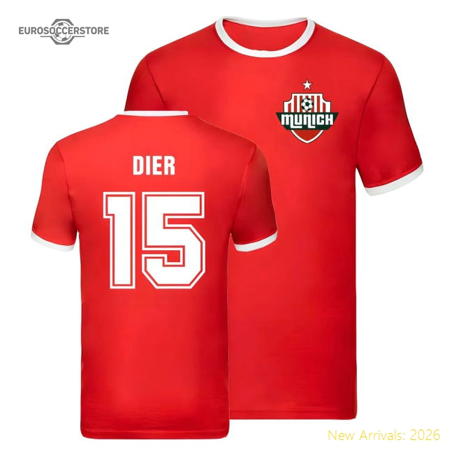 Bayern Munich Ringer T-Shirt (Eric Dier 15)-Football Jersey Hub
