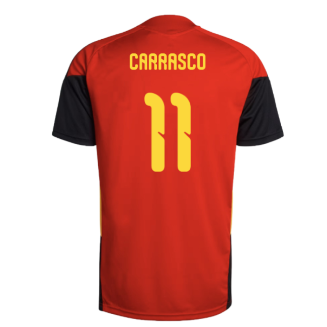 2026-2027 Belgium Training Jersey (Red) (Carrasco 11)-Football Jersey Hub