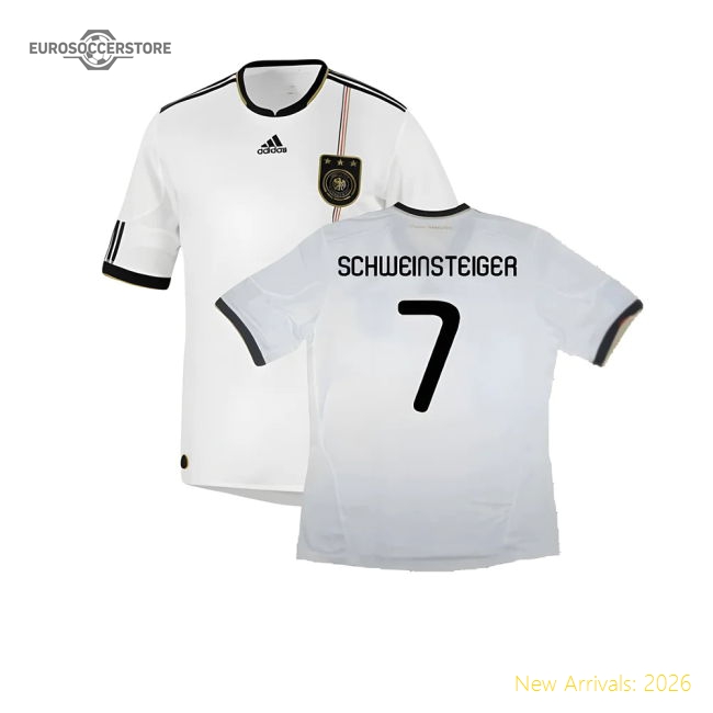 Germany 2010-11 Home Shirt ((Excellent) XL) (SCHWEINSTEIGER 7)-Football Jersey Hub