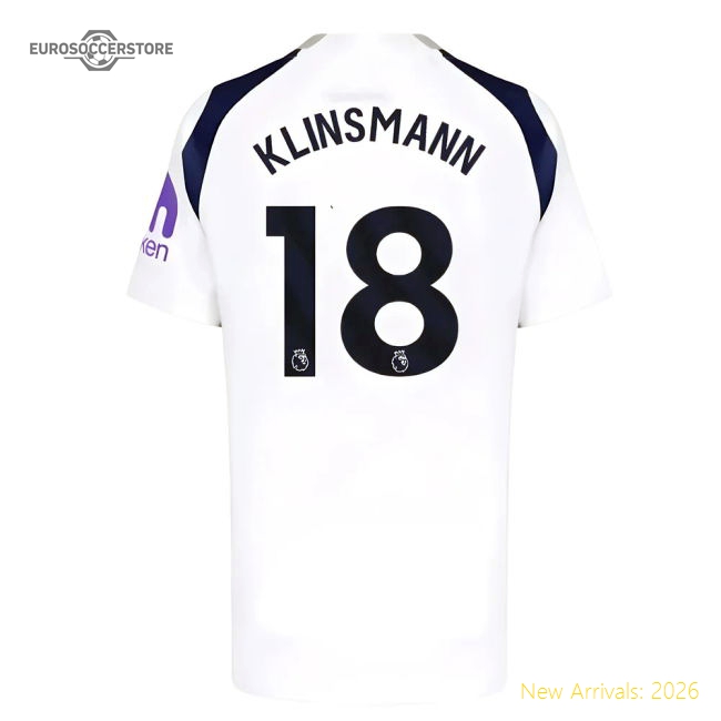 2025-2026 Tottenham Hotspur Home Shirt (Kids) (Klinsmann 18)-Football Jersey Hub
