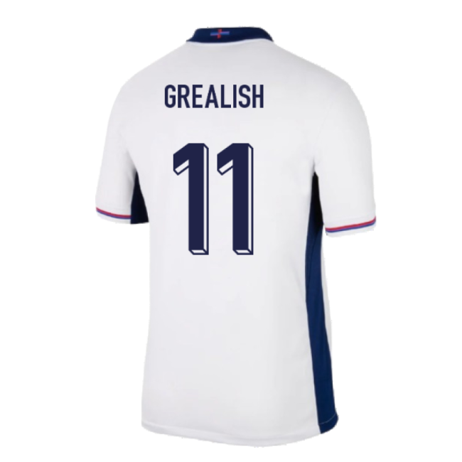2024-2025 England Home Shirt (Grealish 11)-Football Jersey Hub