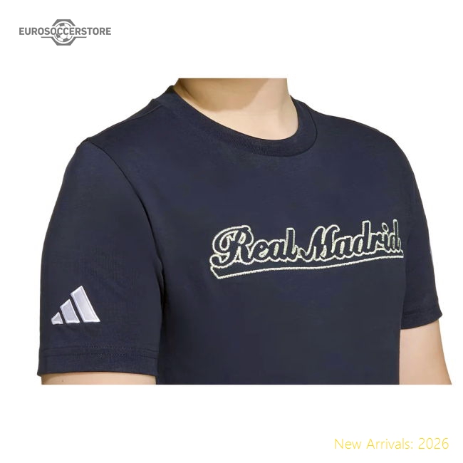 2025-2026 Real Madrid US Tee (Legend Ink) - Navy-Football Jersey Hub