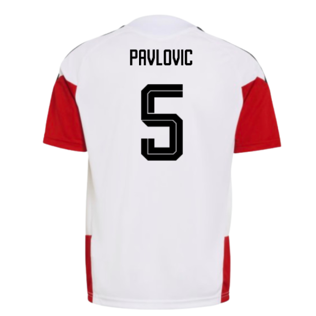 2026-2027 Germany Training Jersey (White) - Kids (Pavlovic 5)-Football Jersey Hub