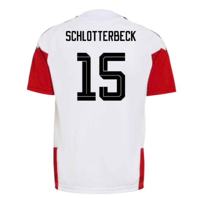 2026-2027 Germany Training Jersey (White) - Kids (Schlotterbeck 15)-Football Jersey Hub
