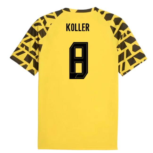 2025-2026 Borussia Dortmund Warm Up Jersey (Yellow) (Koller 8)-Football Jersey Hub