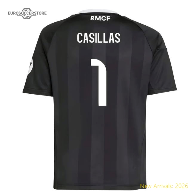 2025-2026 Real Madrid Third Goalkeeper Shirt (Kids) (Casillas 1)-Football Jersey Hub