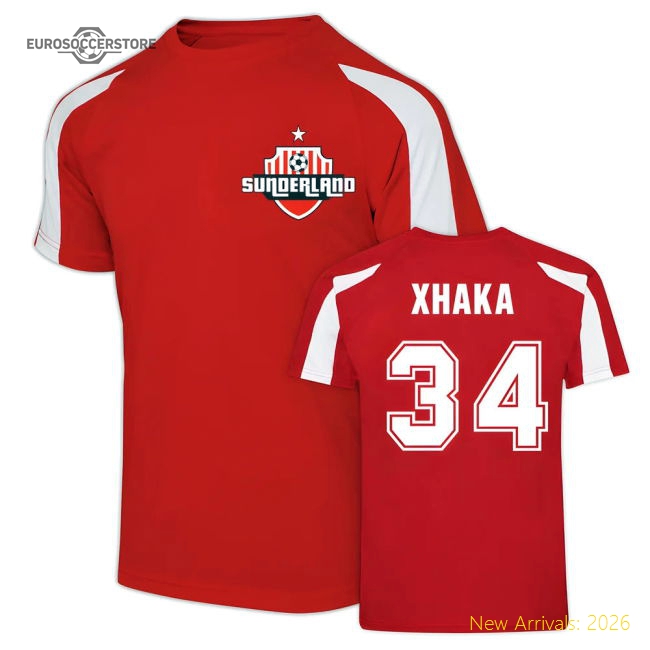 Granit Xhaka Sunderland Sports Training Jersey (Red)-Football Jersey Hub