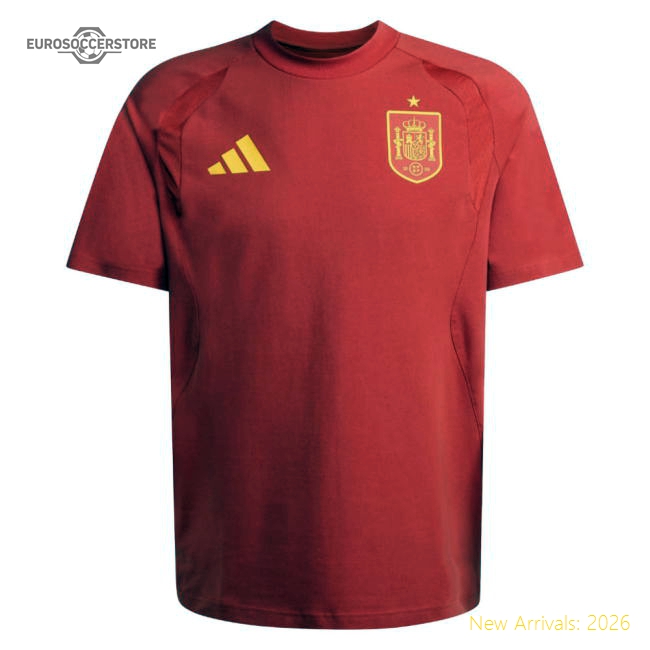 2026-2027 Spain Tiro Travel Tee (Red) (Your Name)-Football Jersey Hub