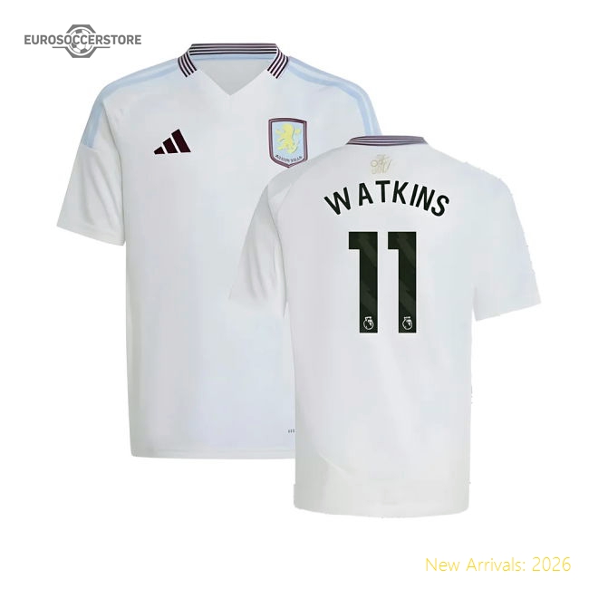 2024-2025 Aston Villa Away Shirt (Kids) (Watkins 11)-Football Jersey Hub