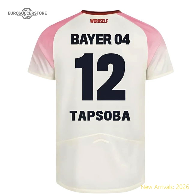 2025-2026 Bayer Leverkusen Away Shirt (Kids) (Tapsoba 12)-Football Jersey Hub
