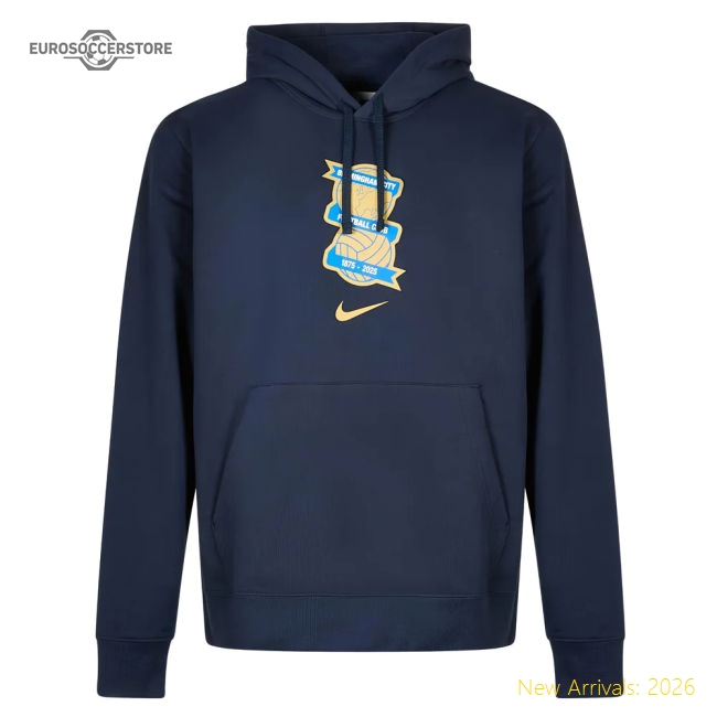 2025-2026 Birmingham City Fleece Hoodie (Obsidian)-Football Jersey Hub