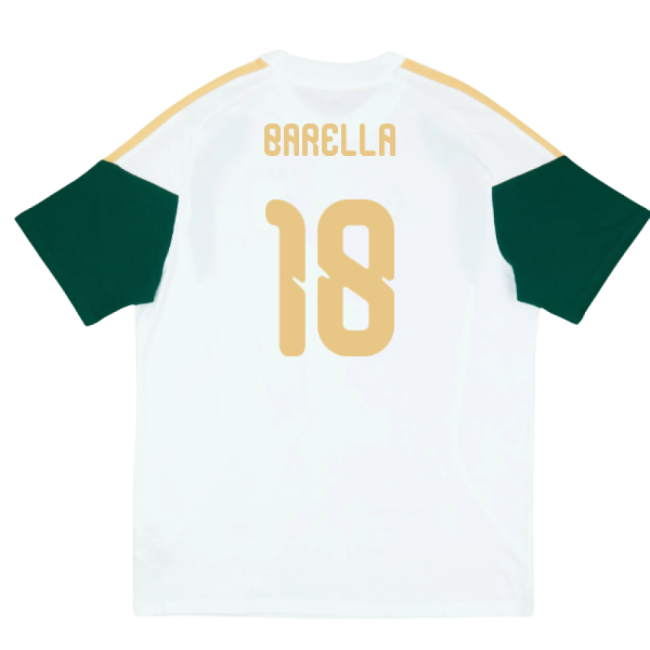 2026-2027 Italy Training Tee (White) (Barella 18)-Football Jersey Hub