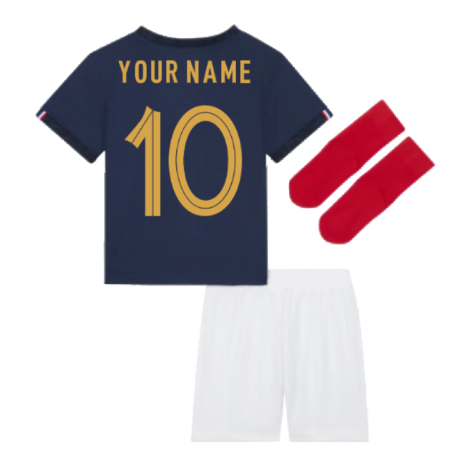2022-2023 France Home Little Boys Mini Kit (Your Name)-Football Jersey Hub