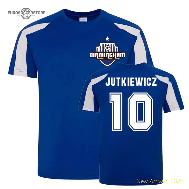 Lukas Jutkiewicz Birmingham City Sports Training Jersey (Blue)-Football Jersey Hub