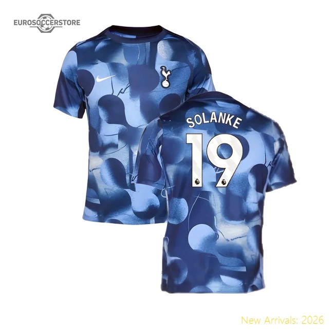2024-2025 Tottenham Pre-Match Shirt (Binary Blue) (Solanke 19)-Football Jersey Hub