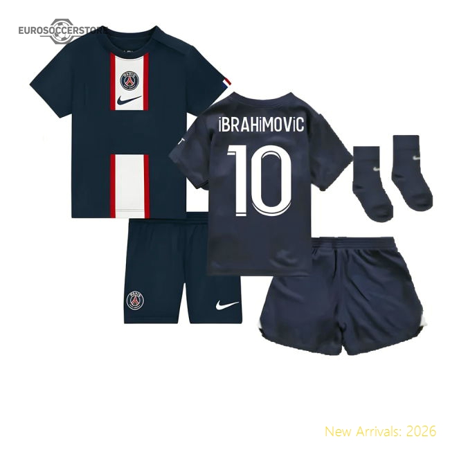 2022-2023 PSG Infants Home Kit (IBRAHIMOVIC 10)-Football Jersey Hub