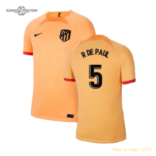 2022-2023 Atletico Madrid Third Shirt (R DE PAUL 5)-Football Jersey Hub