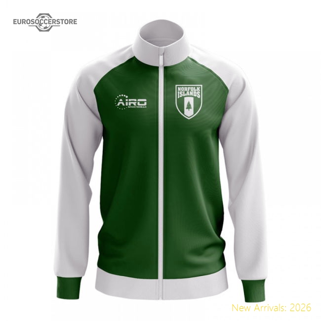 Norfolk Islands Concept Football Track Jacket (Green)-Football Jersey Hub