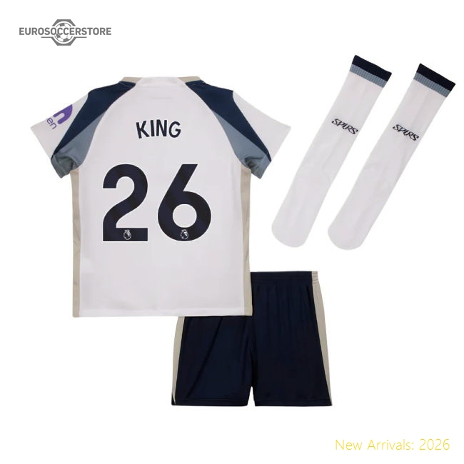2025-2026 Tottenham Home Little Kids Mini Kit (King 26)-Football Jersey Hub