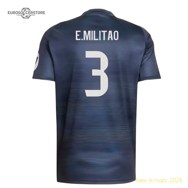 2025-2026 Real Madrid Away Shirt (E.Militao 3)-Football Jersey Hub