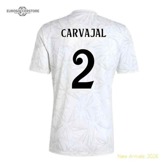2024-2025 Real Madrid Pre-Match Shirt (White) (Carvajal 2)-Football Jersey Hub