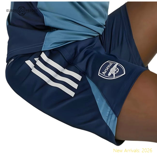 2025-2026 Arsenal Training Shorts (Night Indigo) - Kids-Football Jersey Hub
