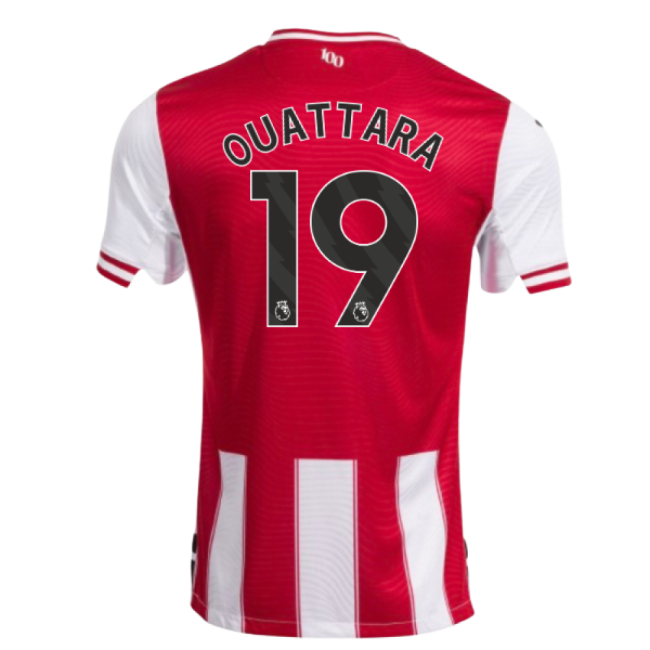 2025-2026 Brentford Home Shirt (Ouattara 19)-Football Jersey Hub