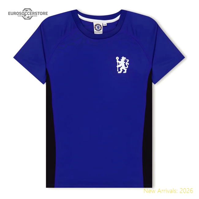 Chelsea Poly T-Shirt (Blue) - Kids-Football Jersey Hub