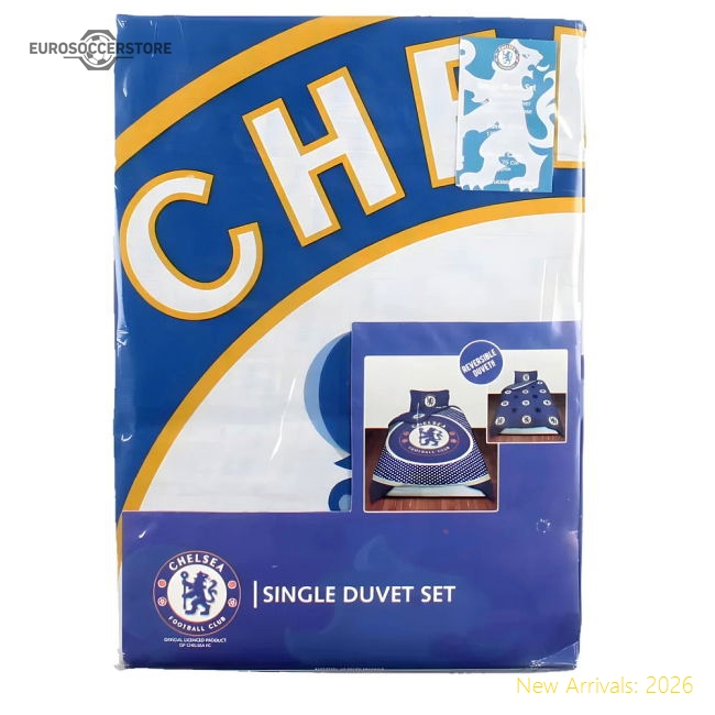 Chelsea Reversible Single Duvet (Blue)-Football Jersey Hub