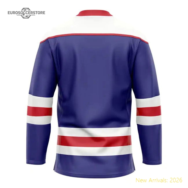 France Home Ice Hockey Shirt-Football Jersey Hub