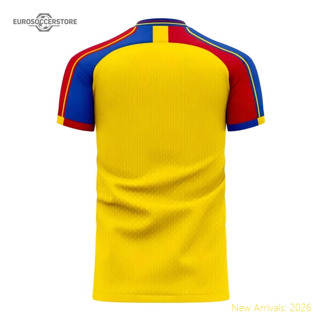 Romania 2025-2026 Home Concept Football Kit (Libero) - Womens-Football Jersey Hub
