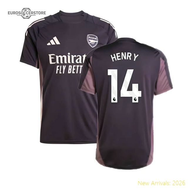 2024-2025 Arsenal Training Jersey (Aurora Black) (Henry 14)-Football Jersey Hub