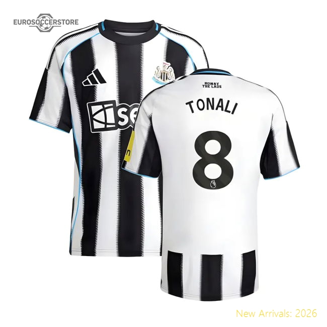 2025-2026 Newcastle Home Shirt (Tonali 8)-Football Jersey Hub