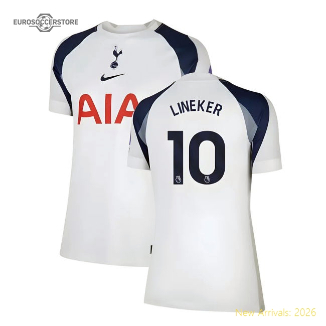 2025-2026 Tottenham Home Shirt (Womens) (Lineker 10)-Football Jersey Hub