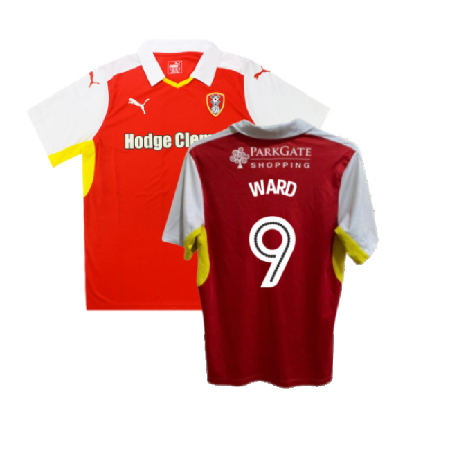 Rotherham 2016-17 Home Shirt ((Good) XL) (Ward 9)-Football Jersey Hub