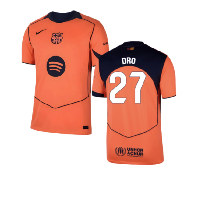 2025-2026 Barcelona Third Shirt (Dro 27)-Football Jersey Hub