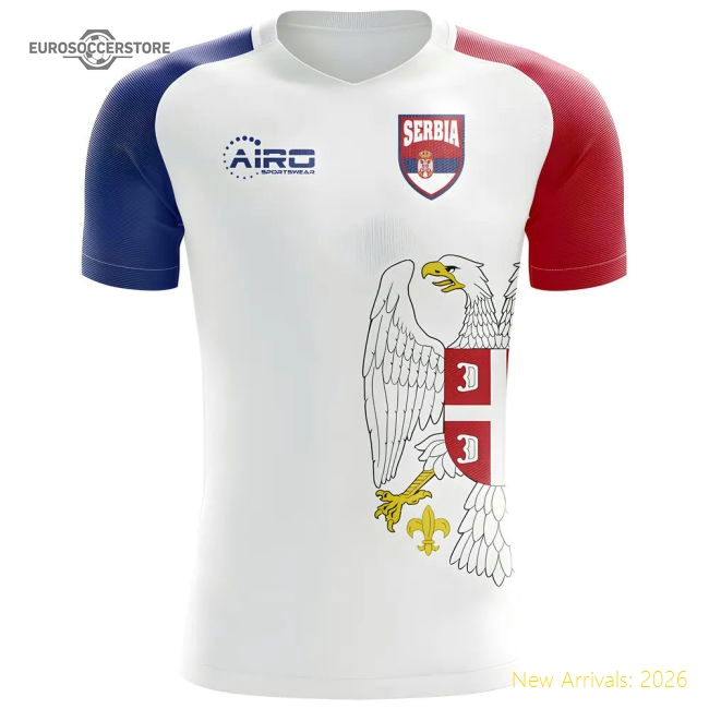 2025-2026 Serbia Flag Concept Football Shirt - Womens-Football Jersey Hub